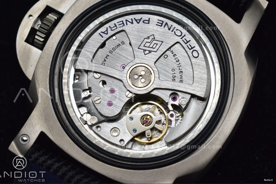 P.9010 Strap on Horn Edition Best Black Nylon Submersible Clone PAM984 VSF Dial Black Mike 1:1 1110